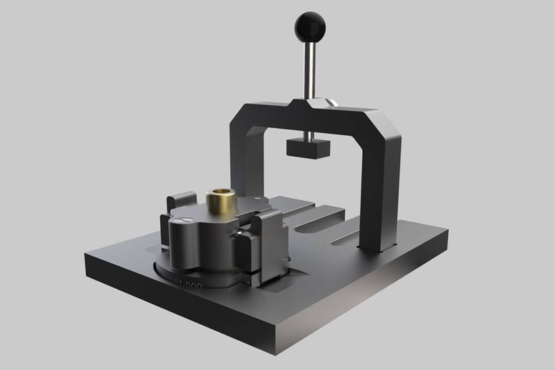 high precision sample holder mounting device